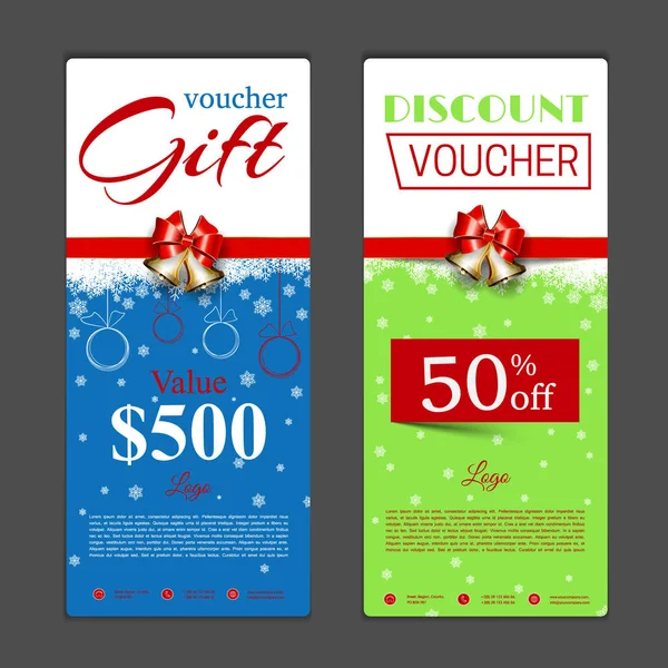 Hediye çeki şablonu. Alışveriş kartları, indirim c kullanmak olabilir