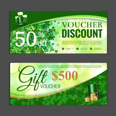 Hediye çeki şablonu. 