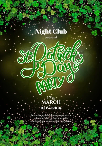 Saint Patrick's Day party flyer invitation Vector Graphics
