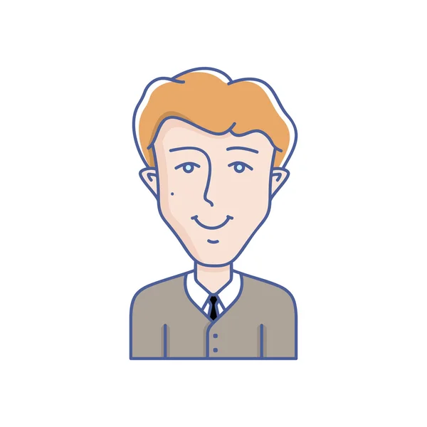 Jongeman vector avatar — Stockvector