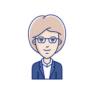 Vektör kız avatarları