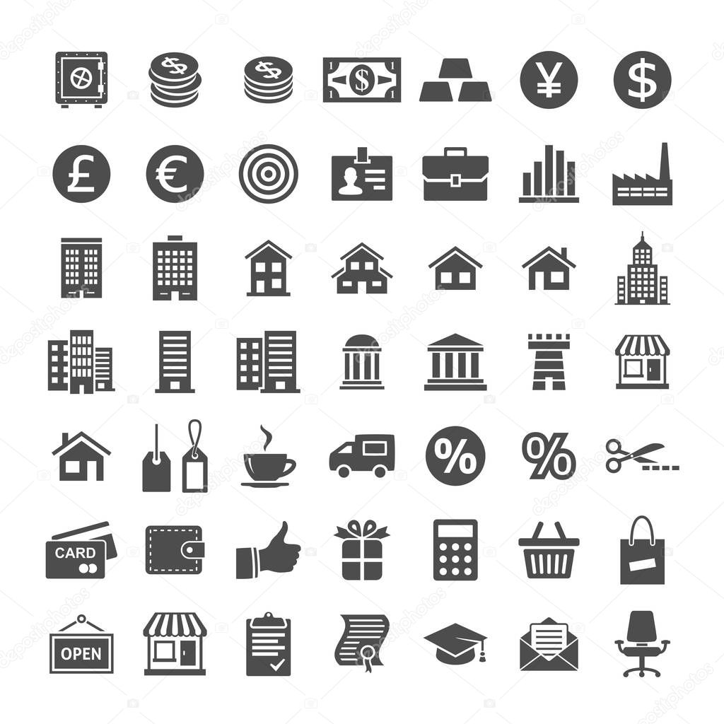 Icon set for website and app