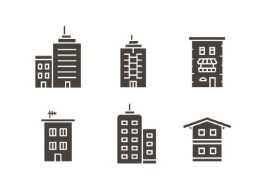 şehir binaları vektör illüstrasyonu
