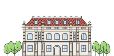 Chateau vektör simgesi