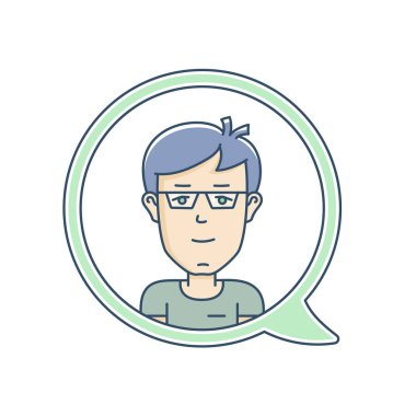 Avatar ile sohbet kabarcık