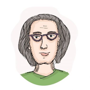 Genç adam vektör avatar