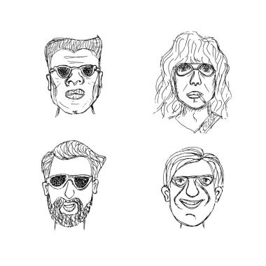 Genç adam vektör avatar