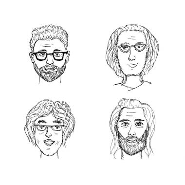 Genç adam vektör avatar