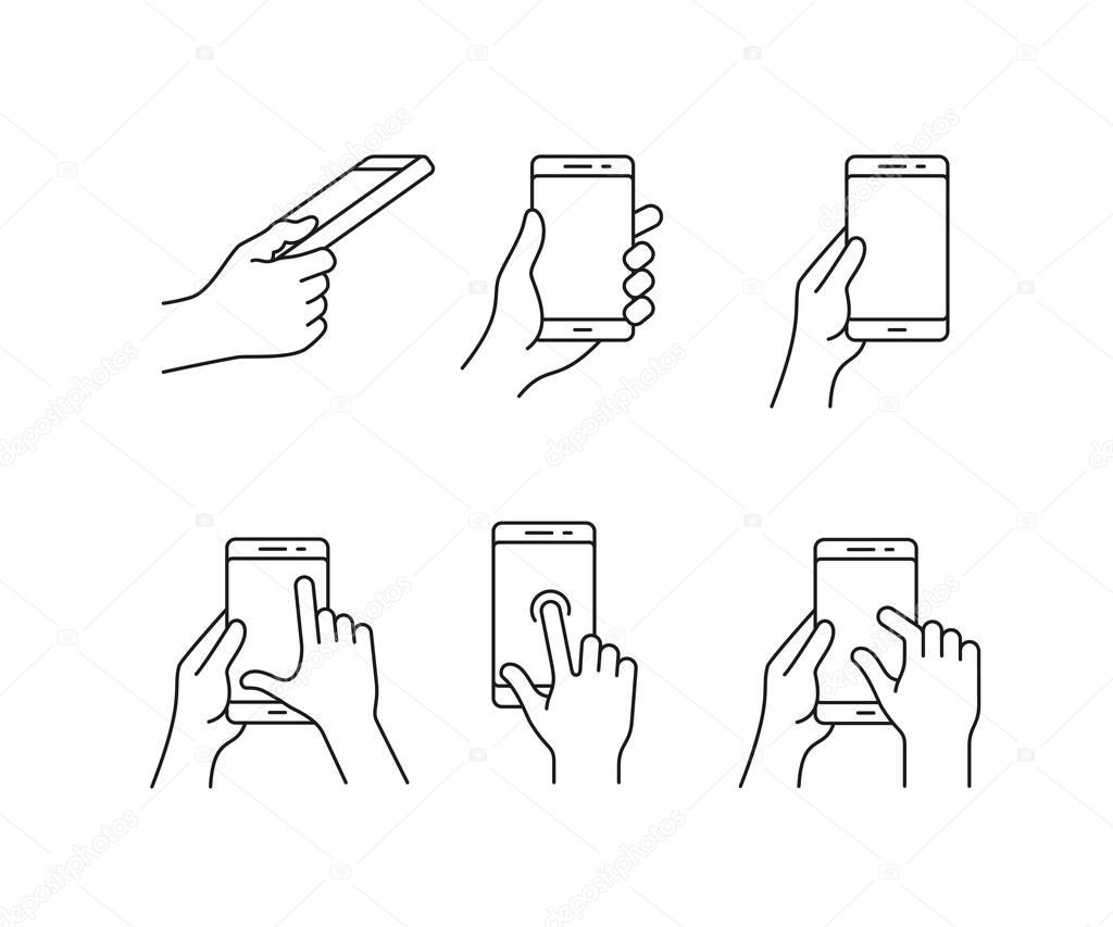 Gesture icon set