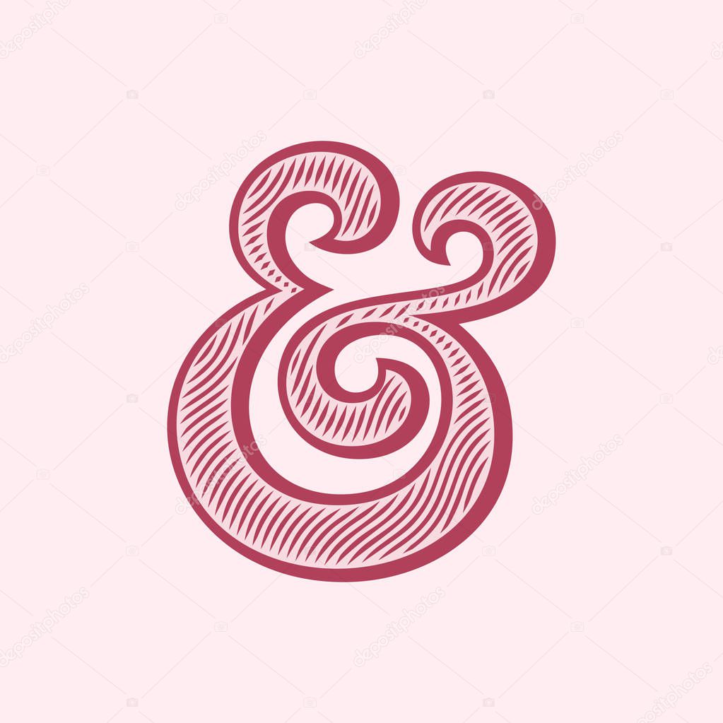 Ampersand vector illustration