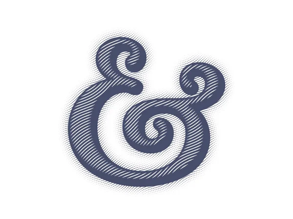 Ampersand vectorillustratie — Stockvector