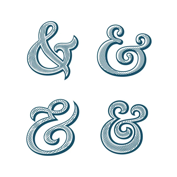 Ampersand-Vektorillustration — Stockvektor