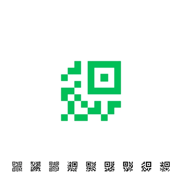 Iconos de código Qr — Archivo Imágenes Vectoriales