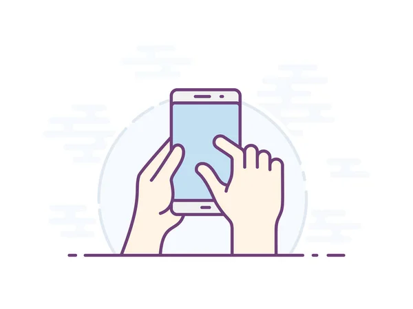 Icono de gesto Smartphone — Vector de stock