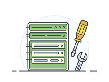 tornavida, anahtar ve yapılandırma paneli