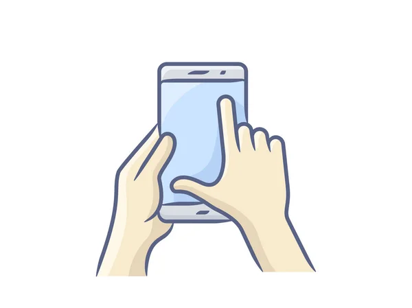 Smartphone gesture icon — Stock Vector