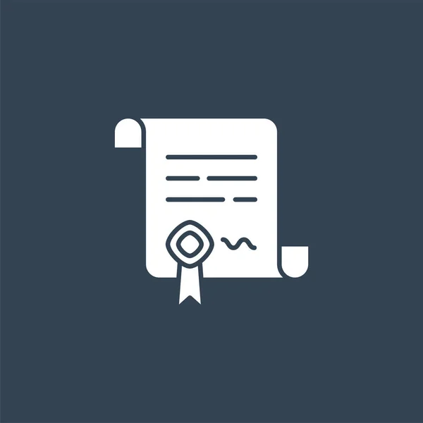 Contract vaste pictogram — Stockvector