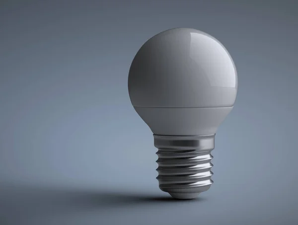 Energie-efficiëntie Ledlamp - kleine bolvorm. Stroombesparing — Stockfoto