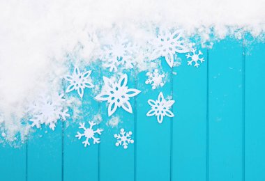 kar taneleri ile kış desen