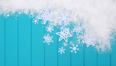 kar taneleri ile kış desen