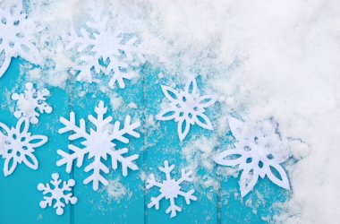 kar taneleri ile kış desen.