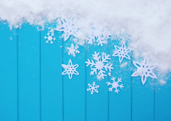 Winter pattern with snowflakes — Stock Photo, Image