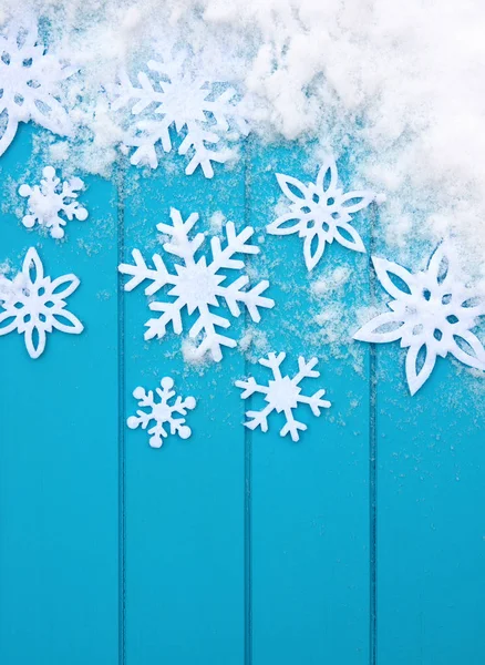 Padrão de inverno com flocos de neve . — Fotografia de Stock