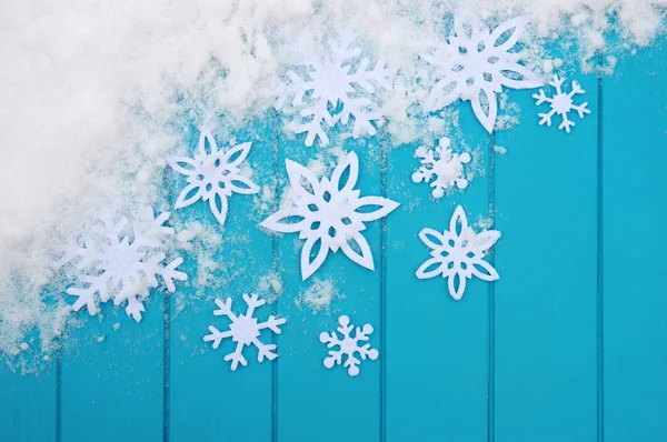 kar taneleri ile kış desen.