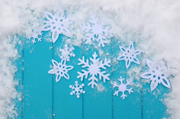 kar taneleri ile kış desen.