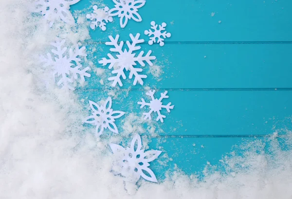 Patrón de invierno con copos de nieve . — Foto de Stock