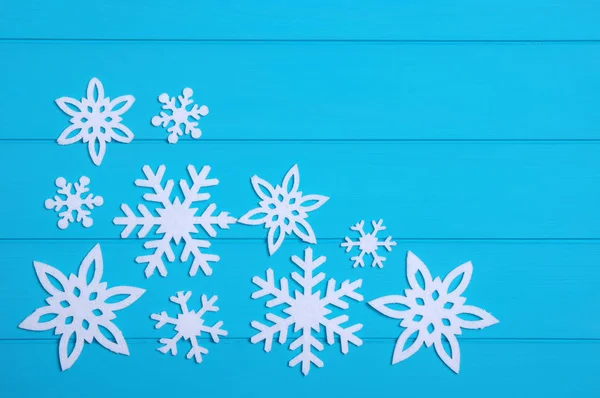 Flocos de neve e estrelas — Fotografia de Stock