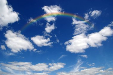  Gökyüzünde gökkuşağı