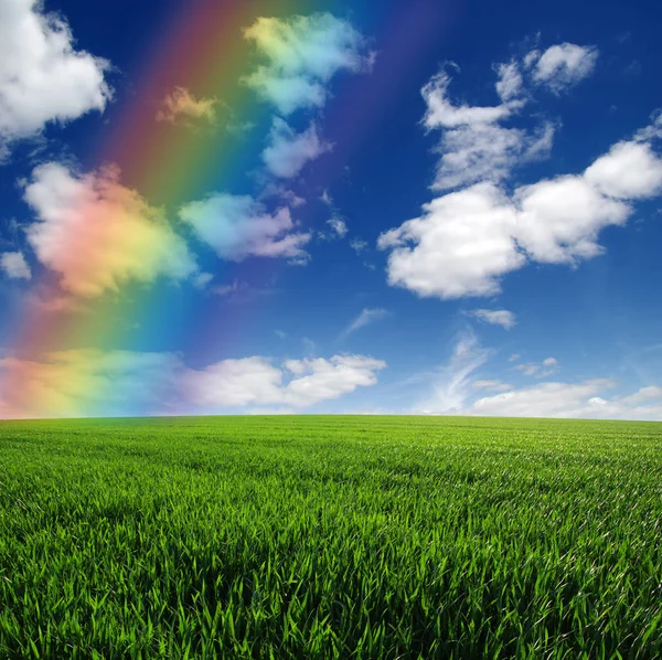 Arco iris en el paisaje — Foto de Stock