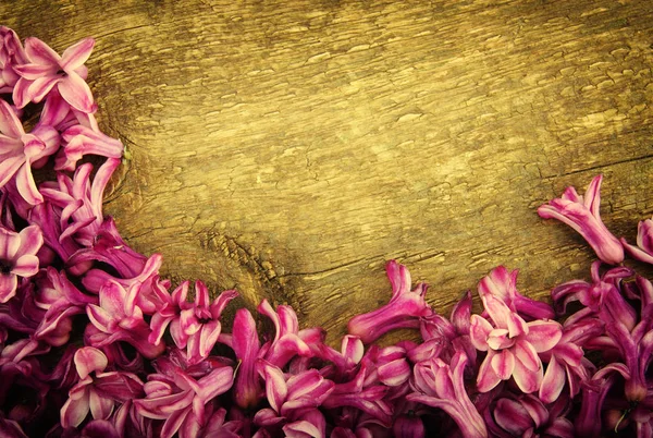 Flores de primavera sobre madera —  Fotos de Stock