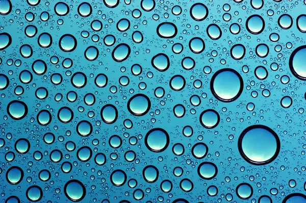 Water drops on glass — Stock Photo, Image