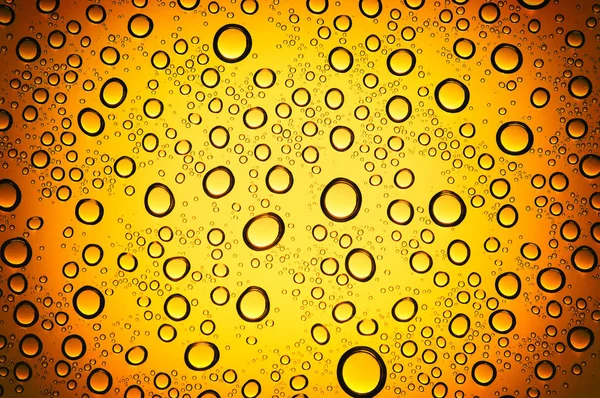 Drops on beer background — Stock Photo, Image