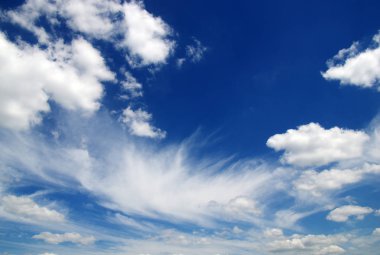 Beyaz bulutlar arkaplan 