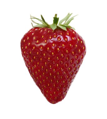 Çilek beyaz arkaplanda izole edildi. 