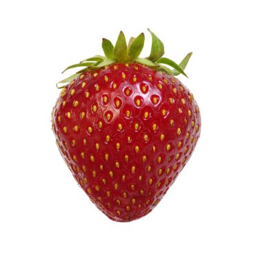 Çilek beyaz arkaplanda izole edildi. 