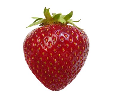 Çilek beyaz arkaplanda izole edildi. 