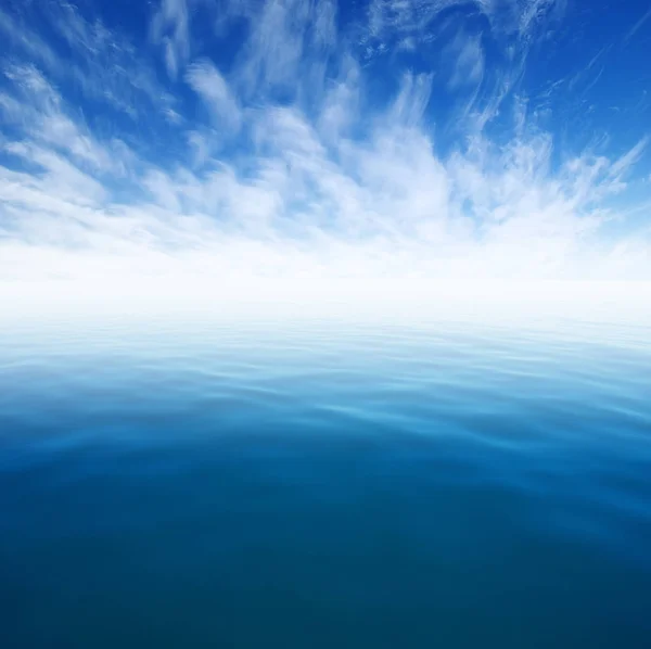 Superficie blu dell'acqua di mare — Foto Stock