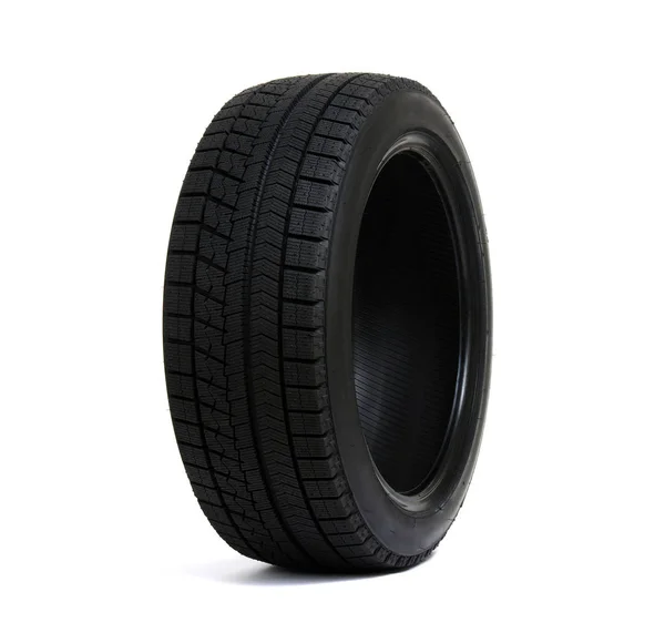 Neumático de coche aislado en blanco —  Fotos de Stock
