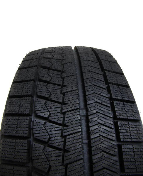 Car tire isolated on white — Stock Photo, Image