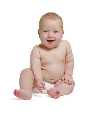 gülümseyen şirin bebek 