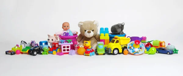 Jouets sur un blanc — Photo