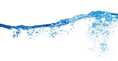 Beyaz üzerine su sıçrama 