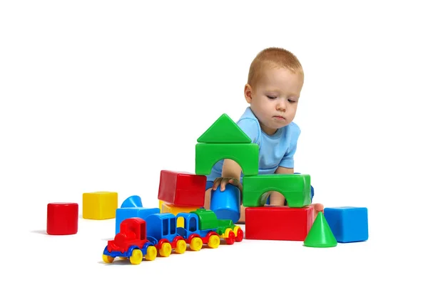 Niño jugando juguete —  Fotos de Stock