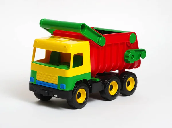 Carro de brinquedo isolado em branco — Fotografia de Stock