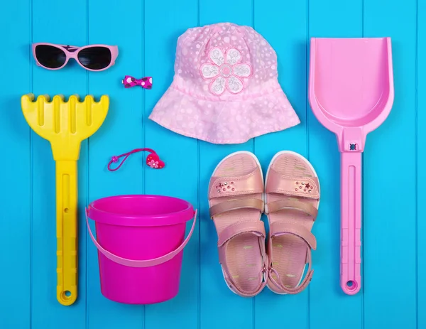 Sommer Accessoires von Mädchen — Stockfoto