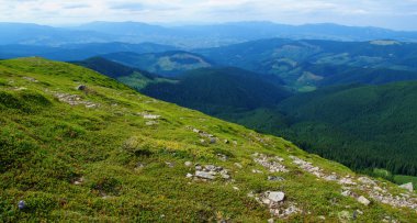 Yazın dağ manzarası